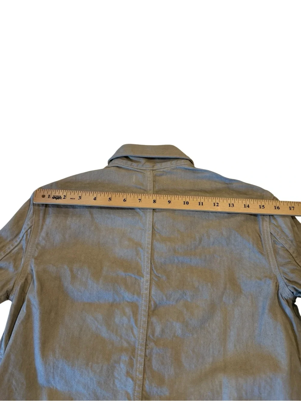 Madewell x MN Dye Studio Denim Chore Coat Hand Dyed Jacket Beige XS NWT